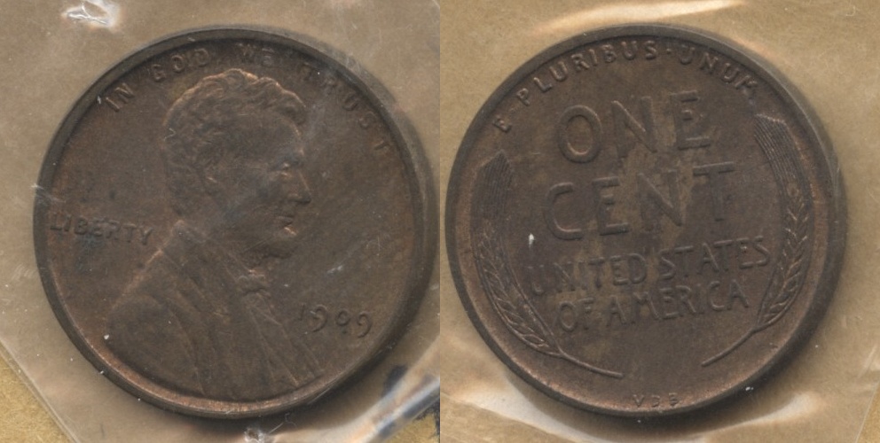 1909 VDB Lincoln Cent AU-55 #ax