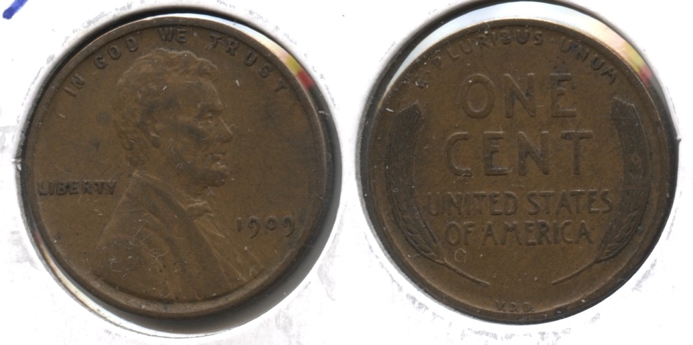 1909 VDB Lincoln Cent EF-40 #ae