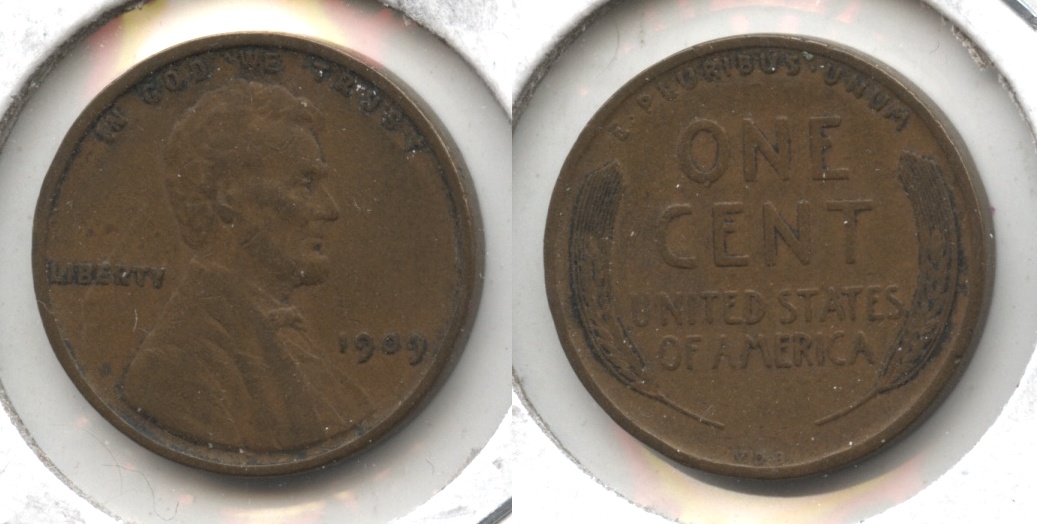 1909 VDB Lincoln Cent EF-40 #aj