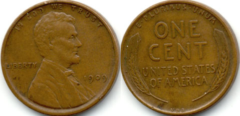 1909 VDB Lincoln Cent EF-40 i