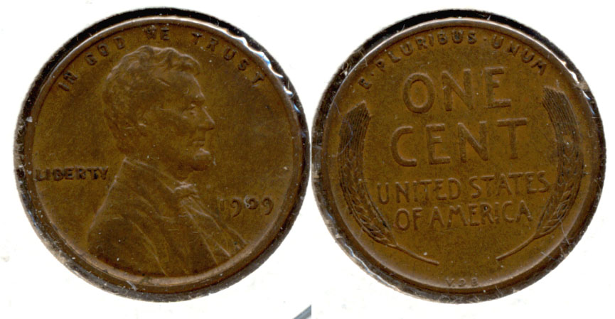 1909 VDB Lincoln Cent EF-45
