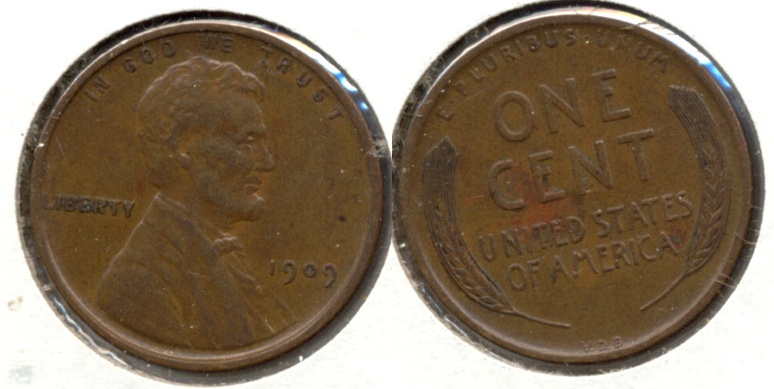 1909 VDB Lincoln Cent EF-45 b