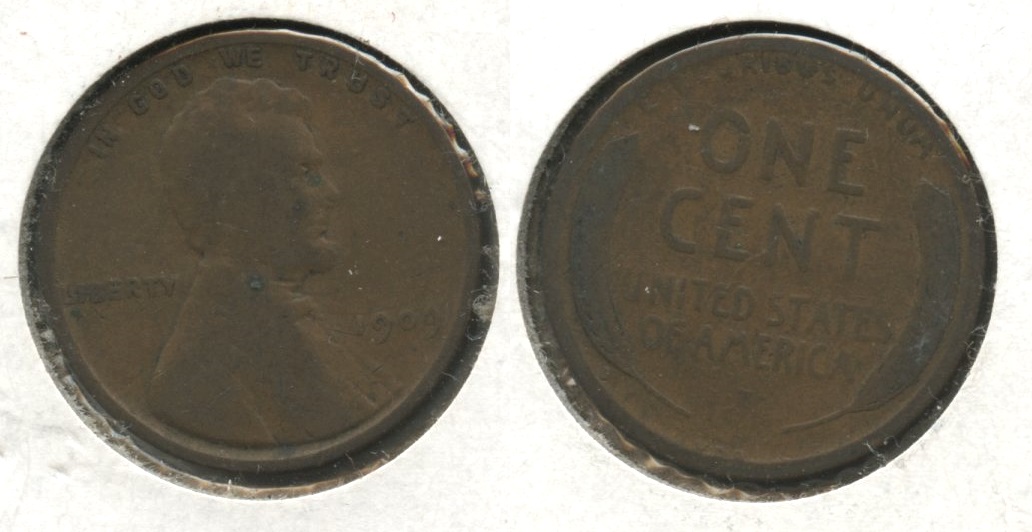 1909 VDB Lincoln Cent Good-4 #f