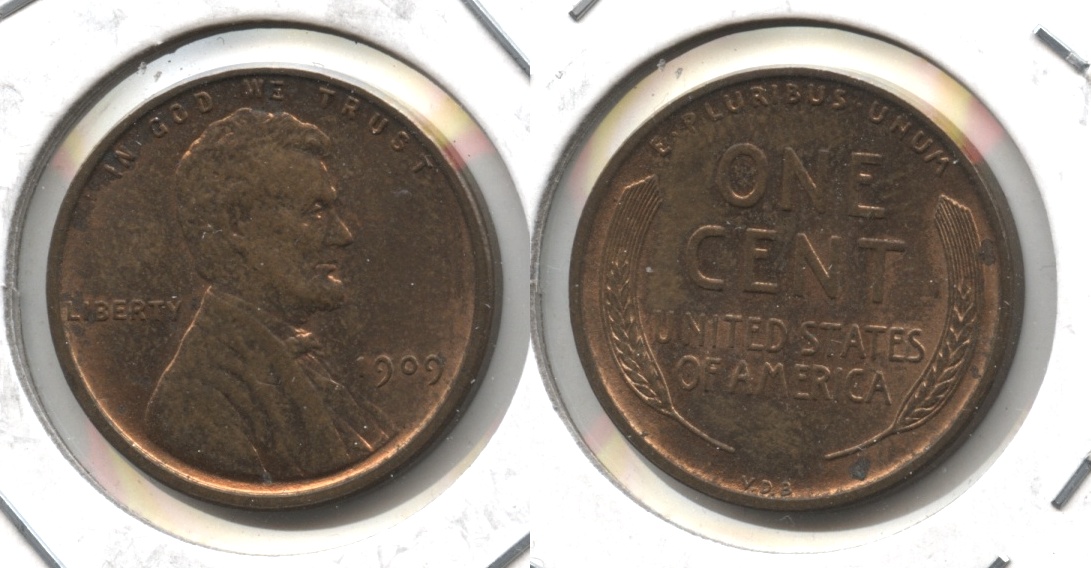1909 VDB Lincoln Cent MS-60 Brown #o