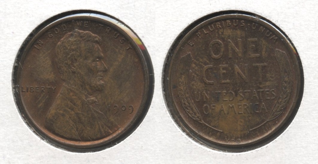 1909 VDB Lincoln Cent MS-60 Brown #q