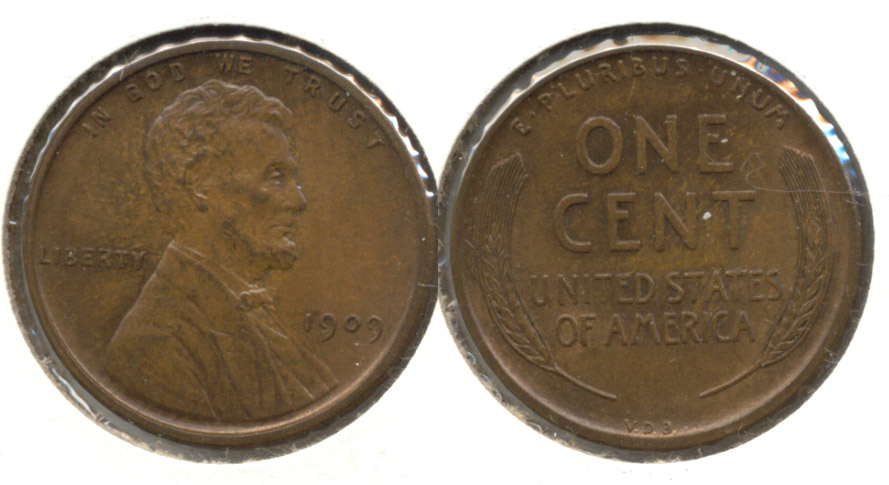 1909 VDB Lincoln Cent MS-63 Brown g