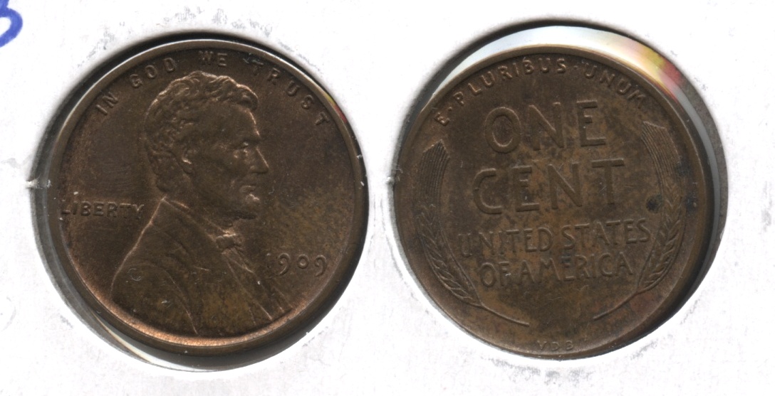 1909 VDB Lincoln Cent MS-63 Brown #p