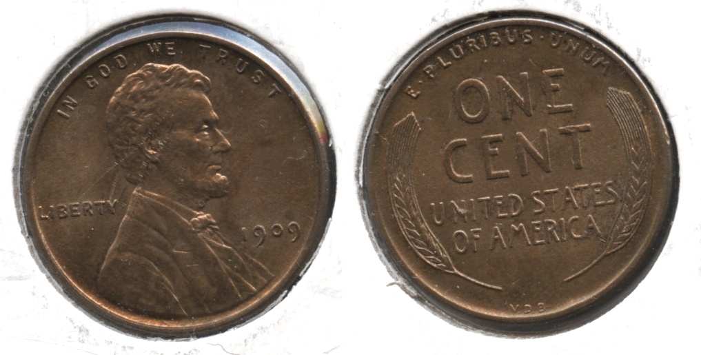 1909 VDB Lincoln Cent MS-63 Red Brown #y