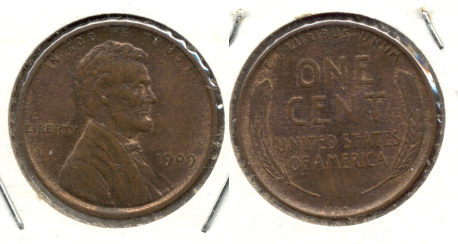 1909 VDB Lincoln Cent MS-64 Brown