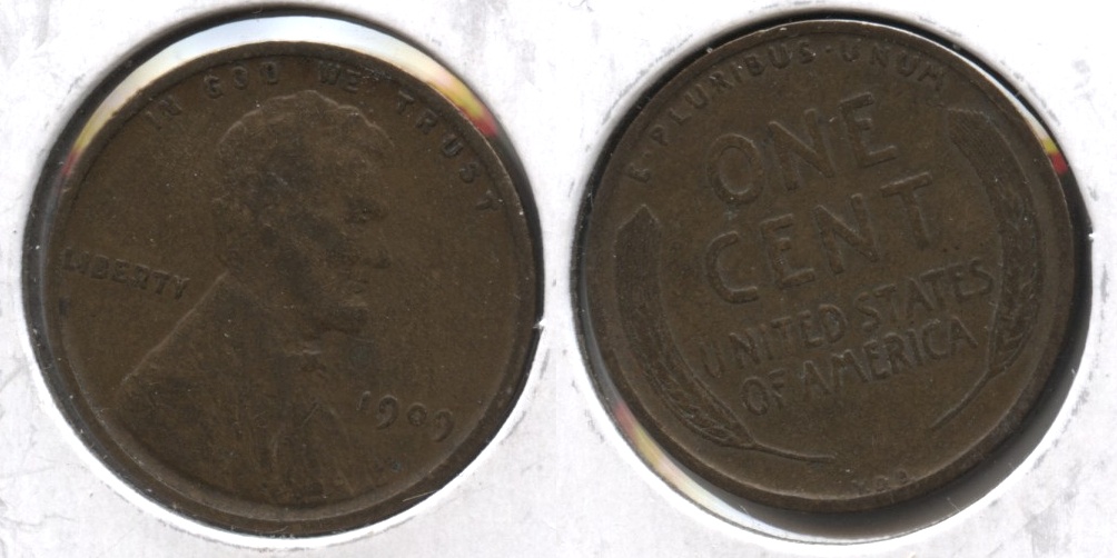 1909 VDB Lincoln Cent VF-20 #b