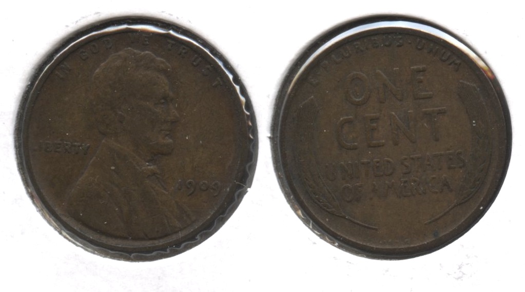 1909 VDB Lincoln Cent VF-20 #m