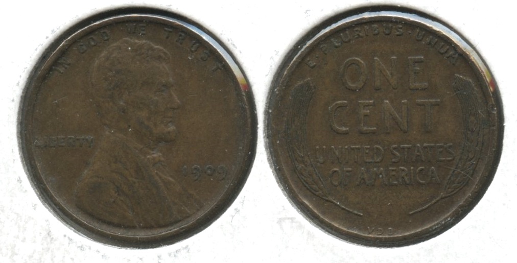 1909 VDB Lincoln Cent VF-20 #n