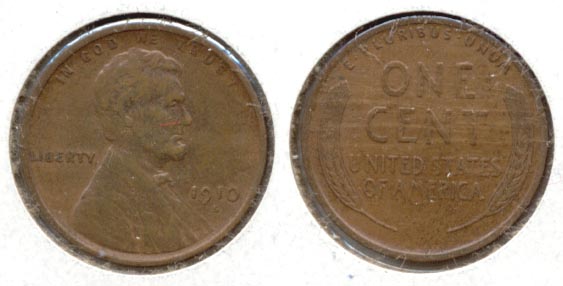 1910-S Lincoln Cent EF-40