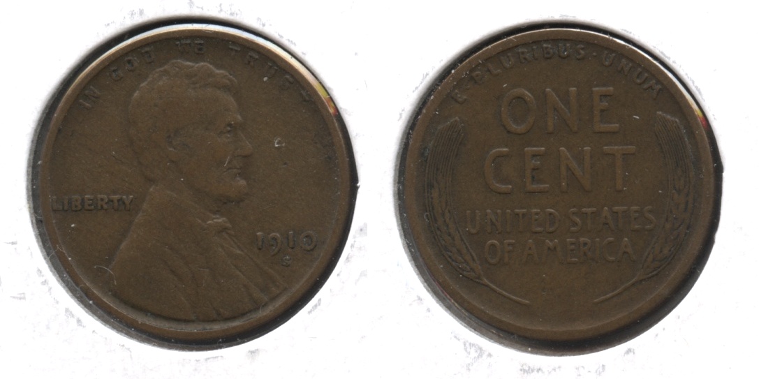 1910-S Lincoln Cent Fine-12 #l