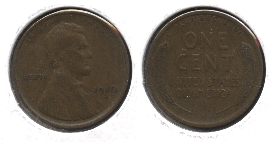 1910-S Lincoln Cent Fine-12 #z