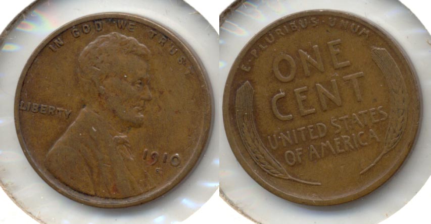 1910-S Lincoln Cent VF-20 e