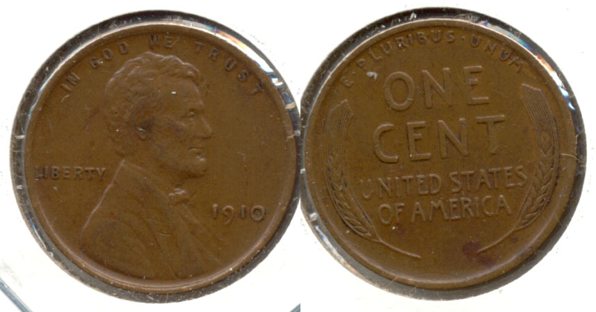1910 Lincoln Cent AU-50 c
