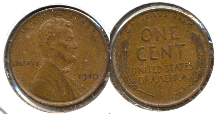 1910 Lincoln Cent AU-55 e
