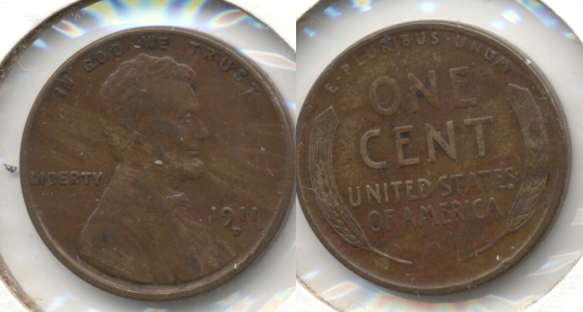 1911-D Lincoln Cent EF-40 a