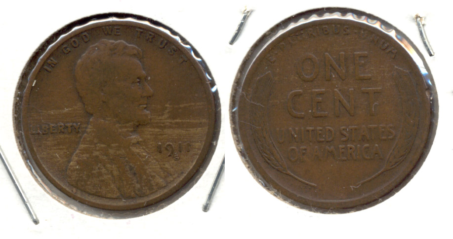 1911-S Lincoln Cent Fine-12