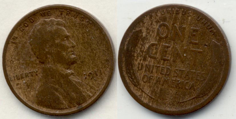 1911-S Lincoln Cent Good-4 a