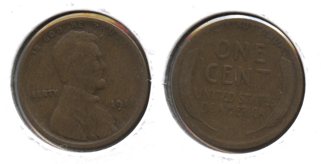 1911-S Lincoln Cent Good-4 #k