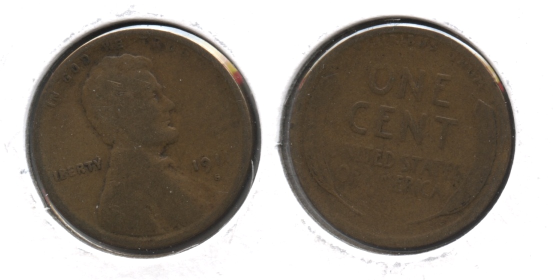 1911-S Lincoln Cent Good-4 #o