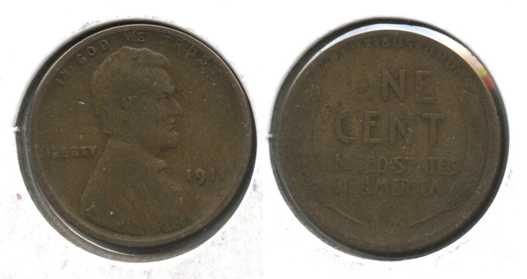 1911-S Lincoln Cent Good-4 #u