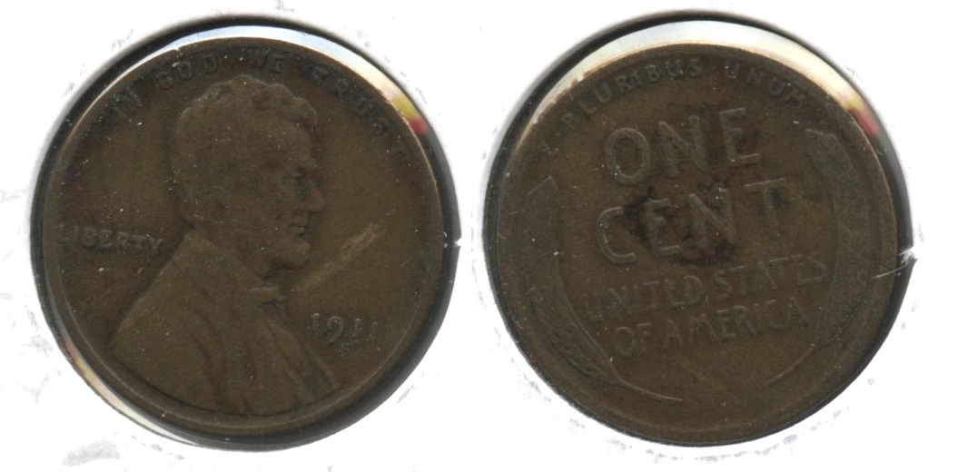 1911-S Lincoln Cent VG-8 #t