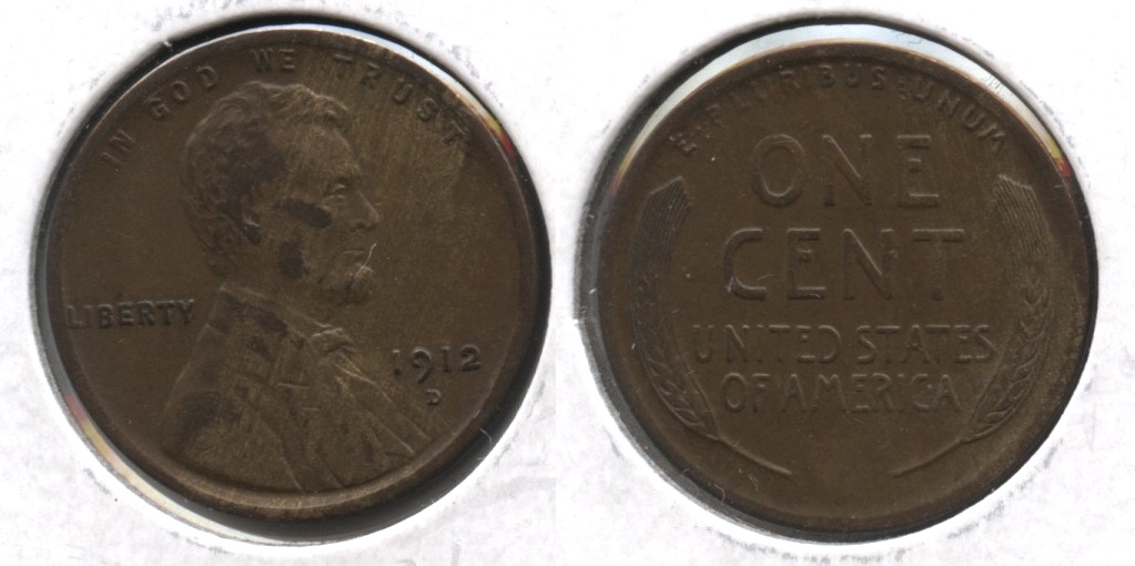 1912-D Lincoln Cent EF-40 #b