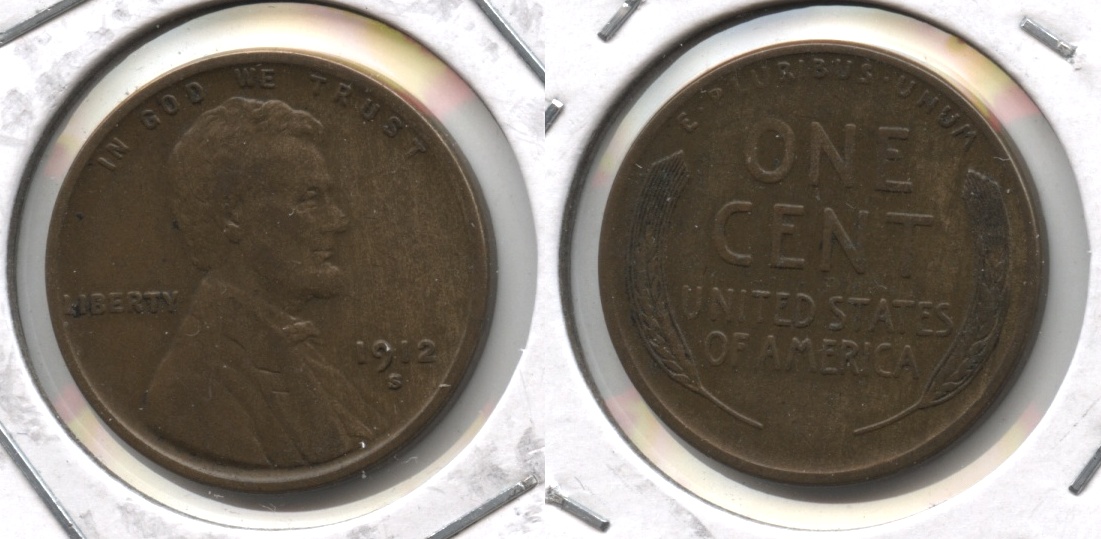 1912-S Lincoln Cent EF-40 #c
