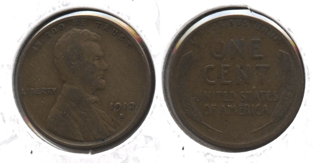 1912-S Lincoln Cent Fine-12 #s