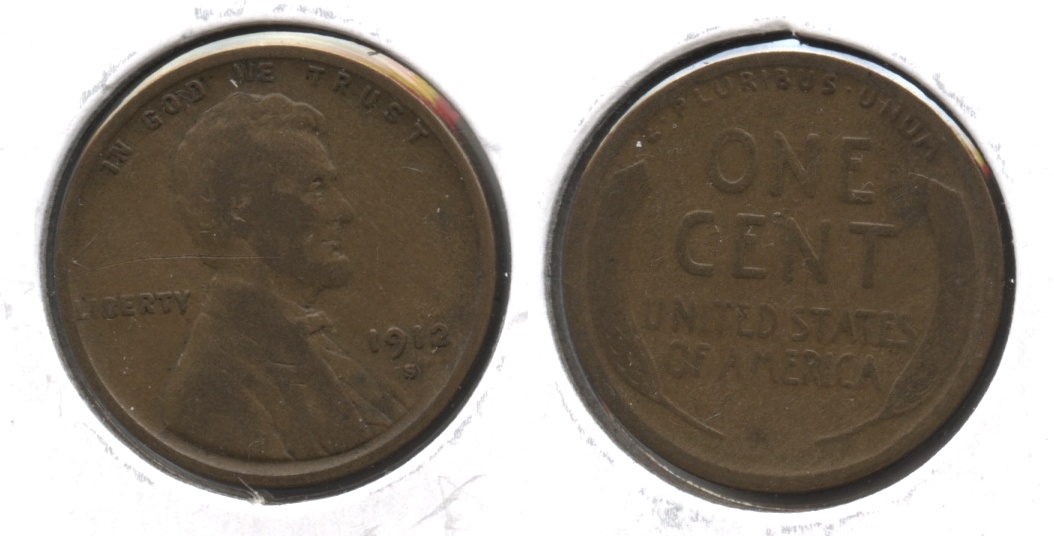 1912-S Lincoln Cent Good-4 #l