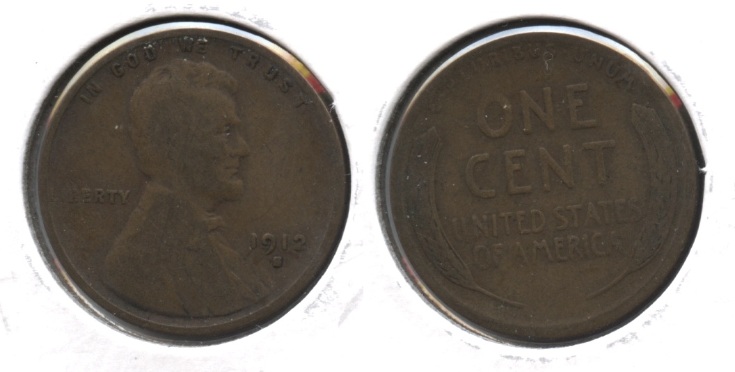 1912-S Lincoln Cent VG-8 #f