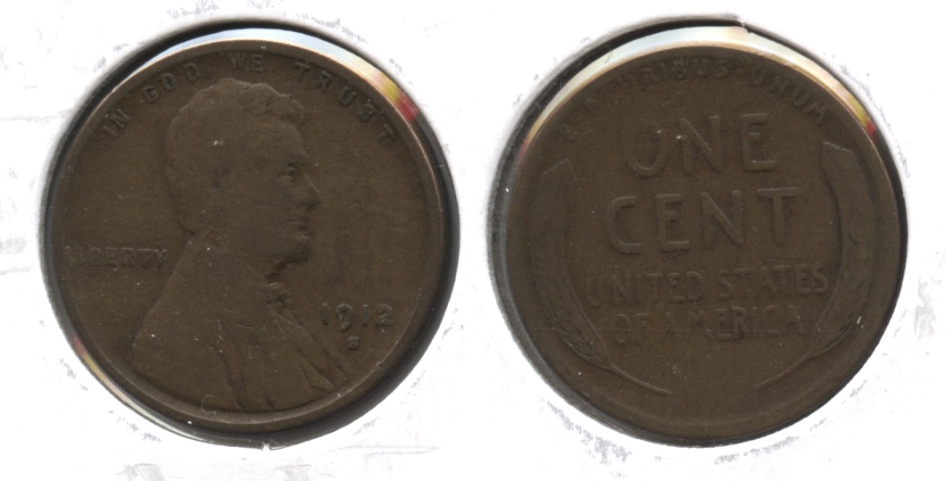 1912-S Lincoln Cent VG-8 #g