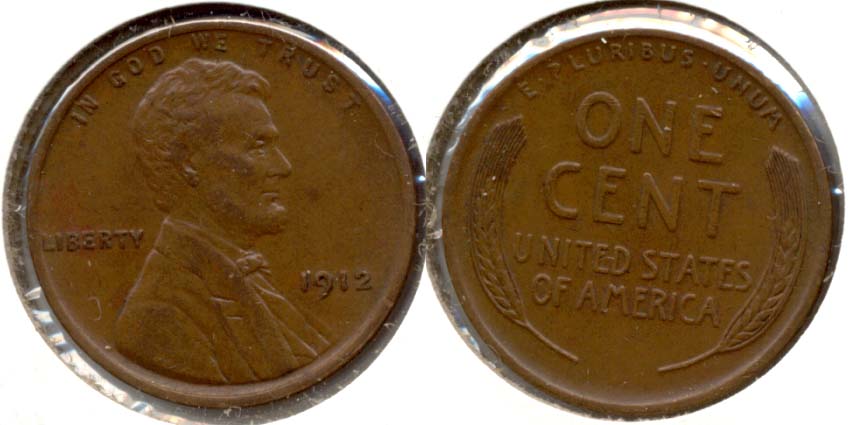 1912 Lincoln Cent AU-53