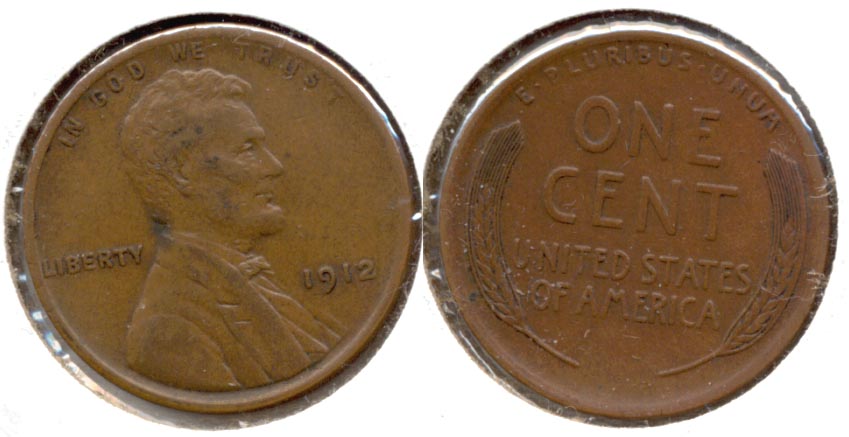 1912 Lincoln Cent EF-45 a