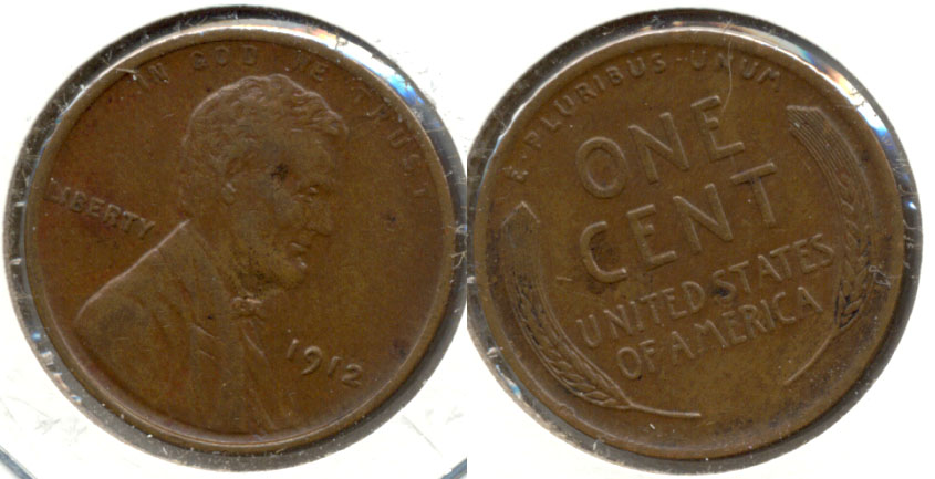 1912 Lincoln Cent EF-45 b
