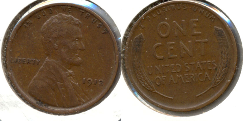 1912 Lincoln Cent EF-45 c