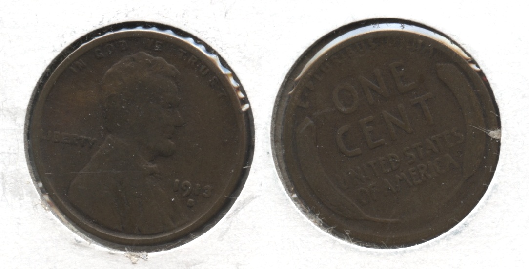 1913-S Lincoln Cent Good-4 #ab