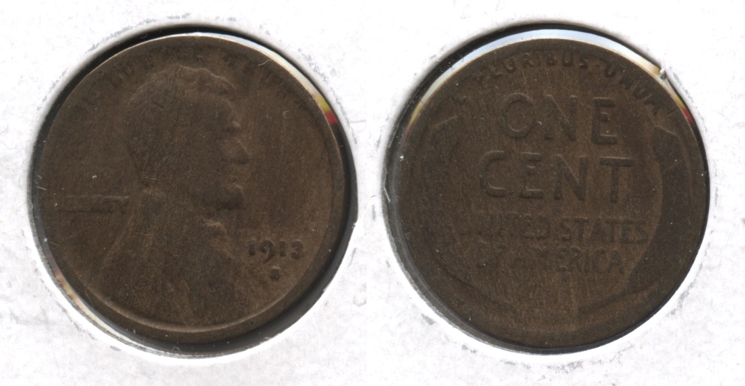 1913-S Lincoln Cent Good-4 #z