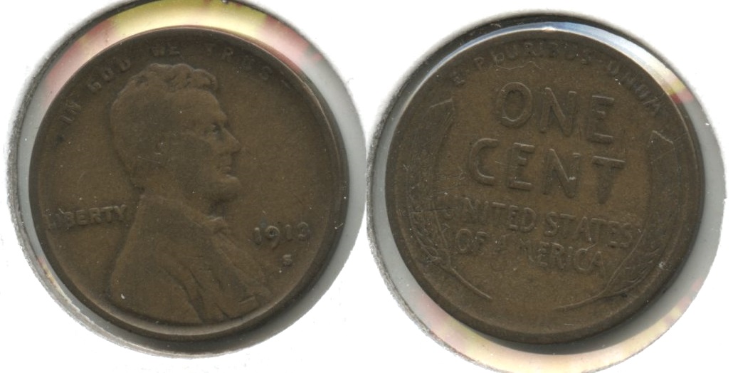 1913-S Lincoln Cent VG-8 #ac