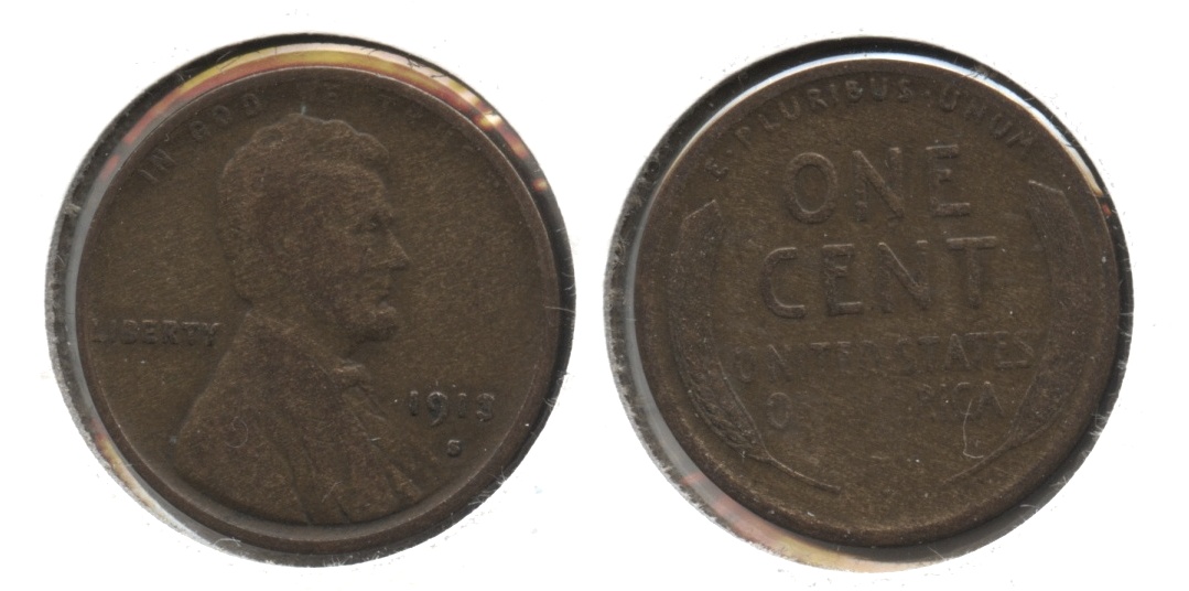 1913-S Lincoln Cent VG-8 #j