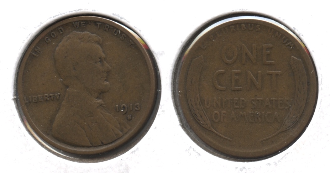1913-S Lincoln Cent VG-8 #n