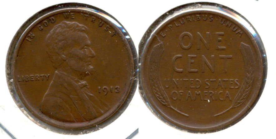 1913 Lincoln Cent AU-50 c
