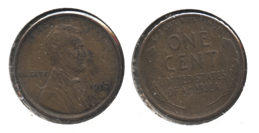 1913 Lincoln Cent AU-55 #a