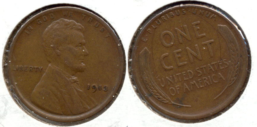 1913 Lincoln Cent EF-45