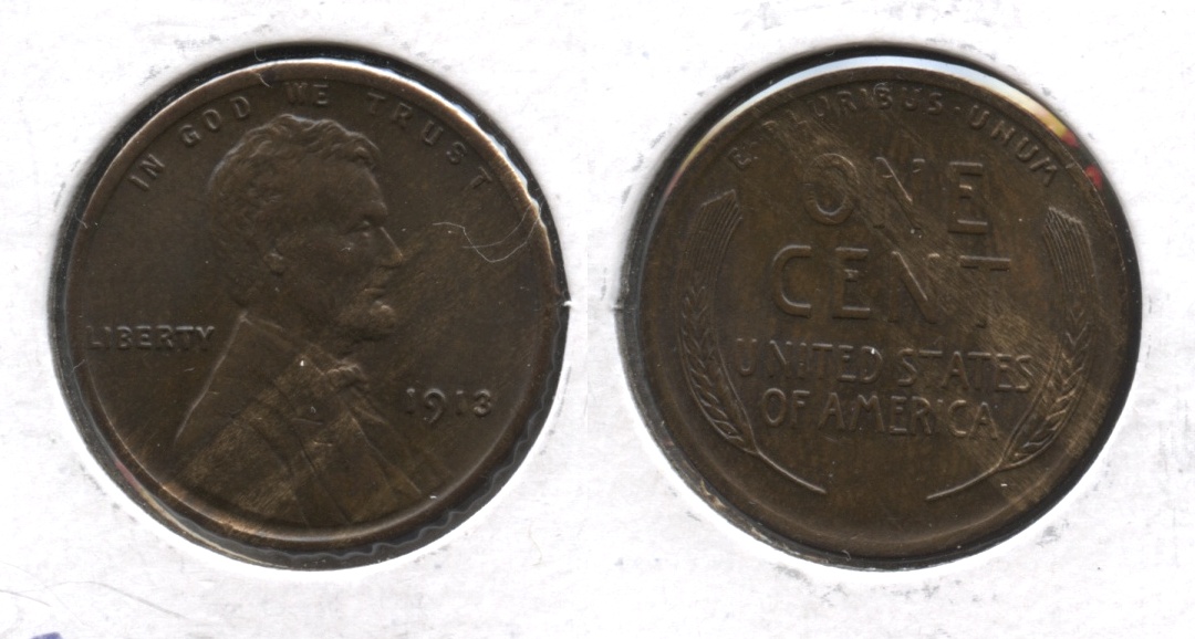 1913 Lincoln Cent MS-64 Brown #a