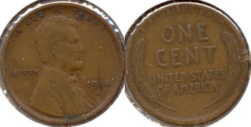 1914-S Lincoln Cent Fine-12 b