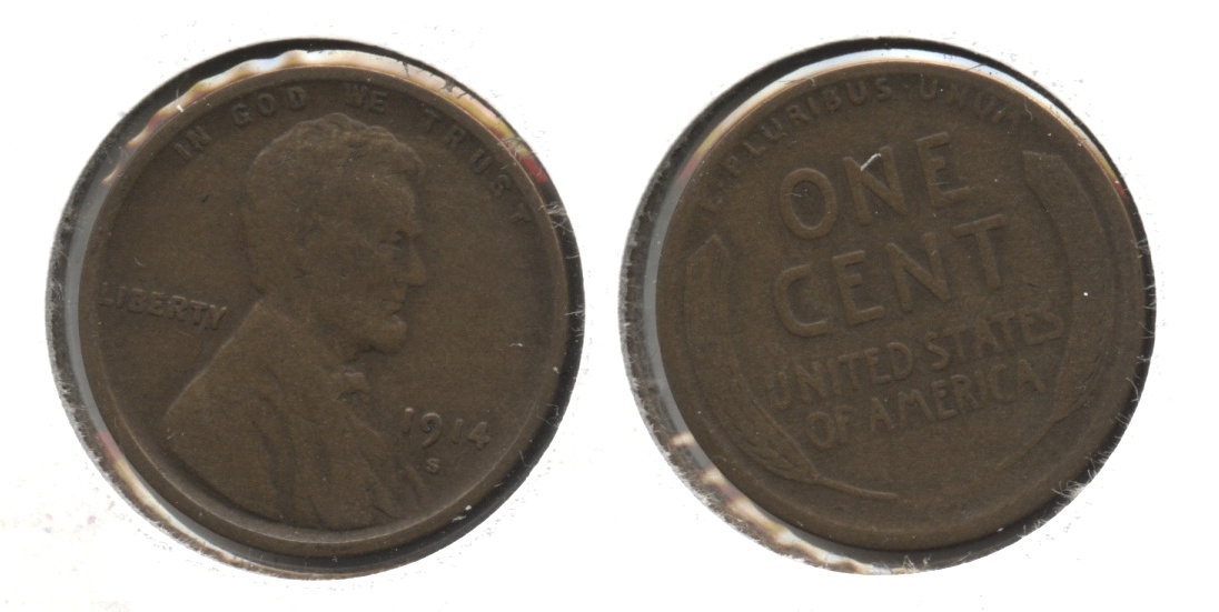 1914-S Lincoln Cent Good-4 #f
